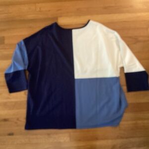 Jones New York Color Block Top